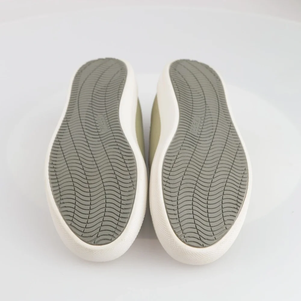 Vessi Womens Boardwalk Slip-On Sneakers Size 7 Waterproof Sage Green Flat Shoes